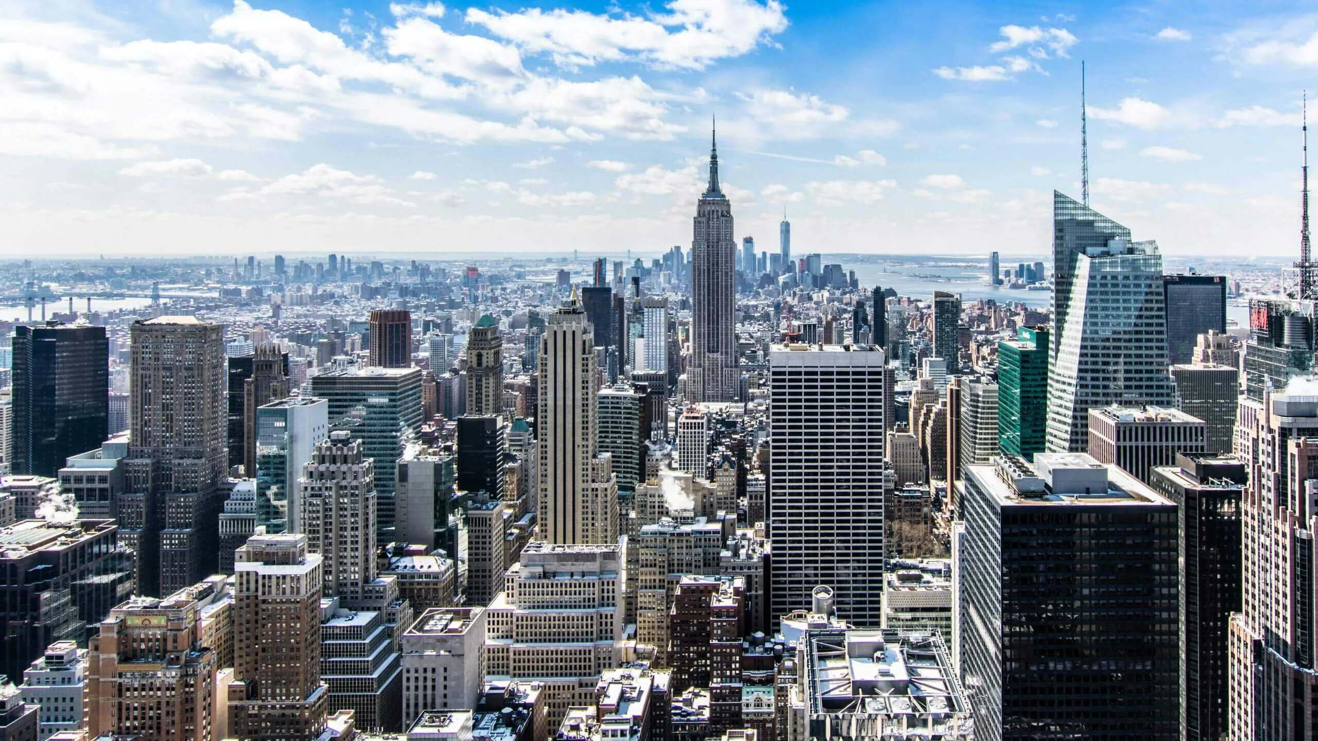 New York buildings scaled