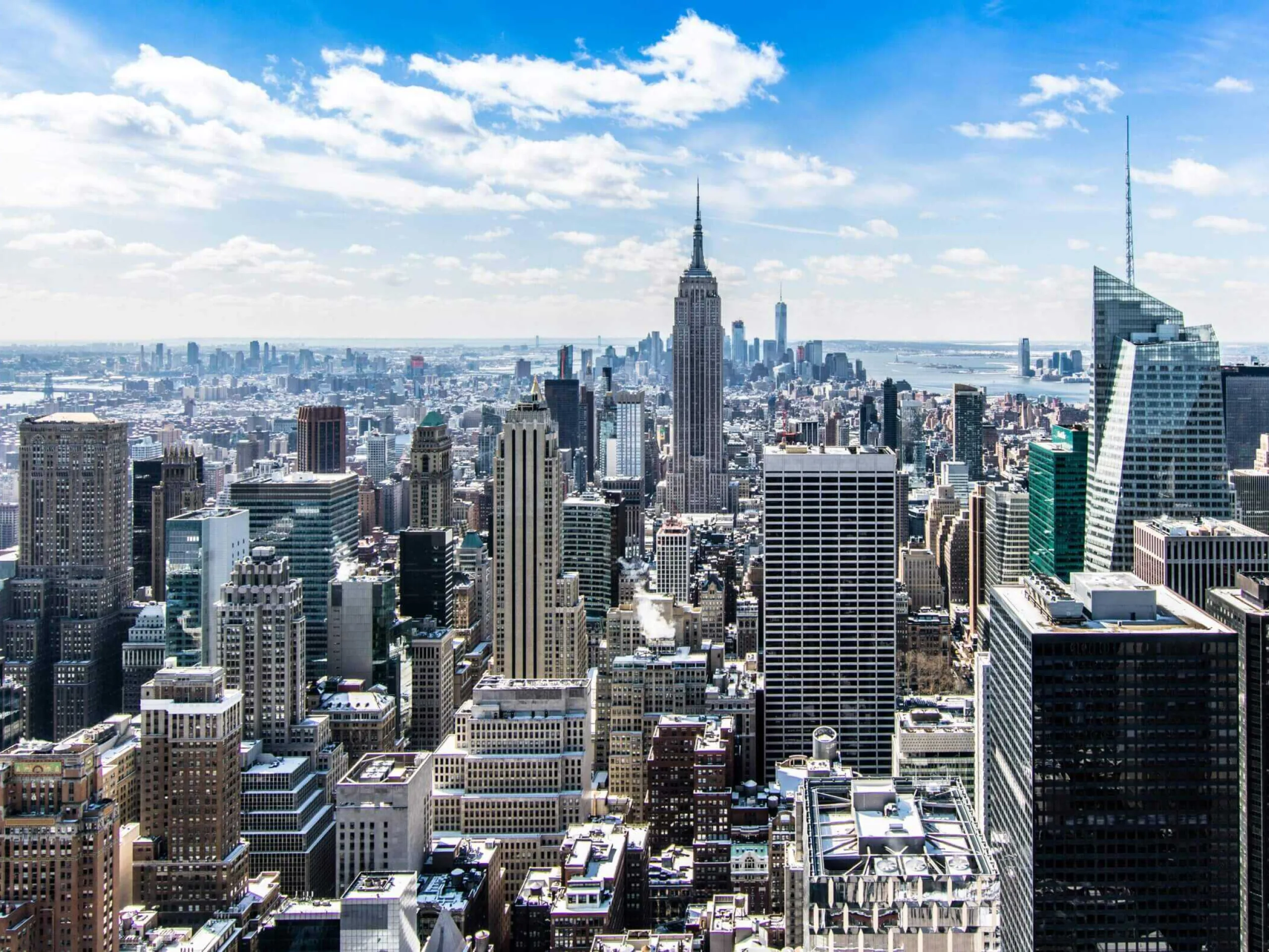 New York buildings scaled