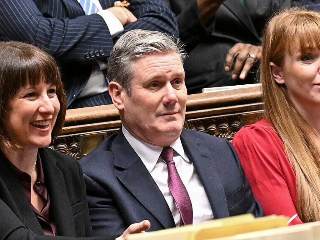 Rachel Reeves Keir Starmer and Angela Rayner